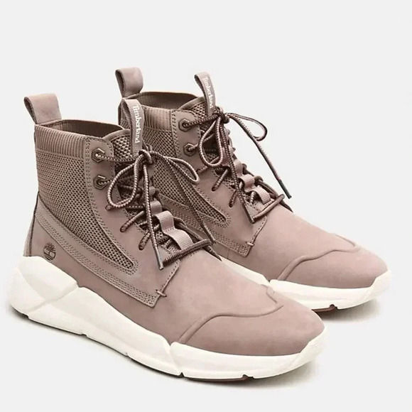 Timberland Urban Move Chukka Sneaker Boots Lace Up Nubuck Leather Taupe Mens 8.5 - Picture 1 of 8